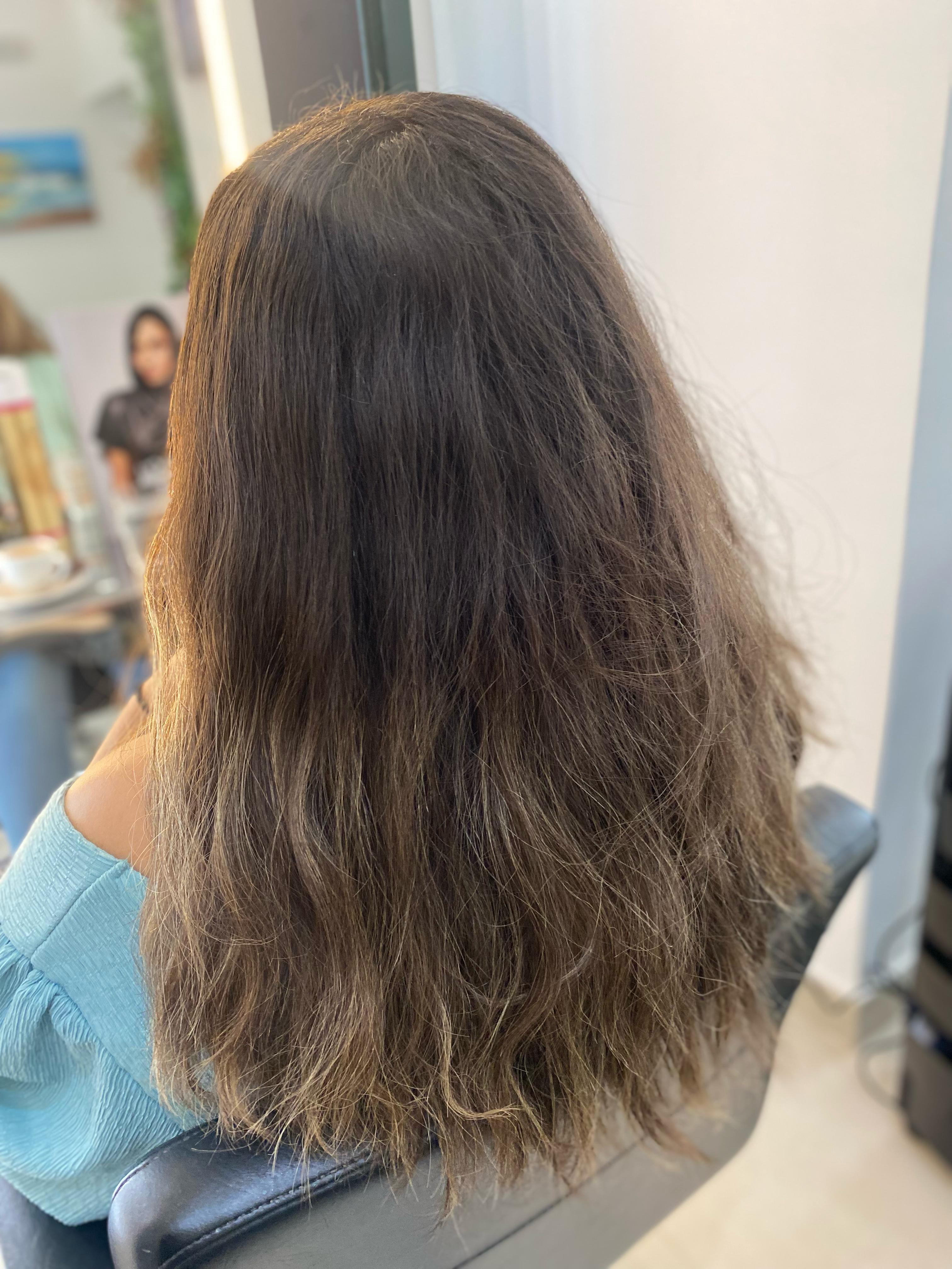 Antes: coloração balayage Lisboa